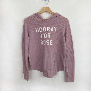 🦋Hooray For Rose Dusty Pink Hooded Pullover Top